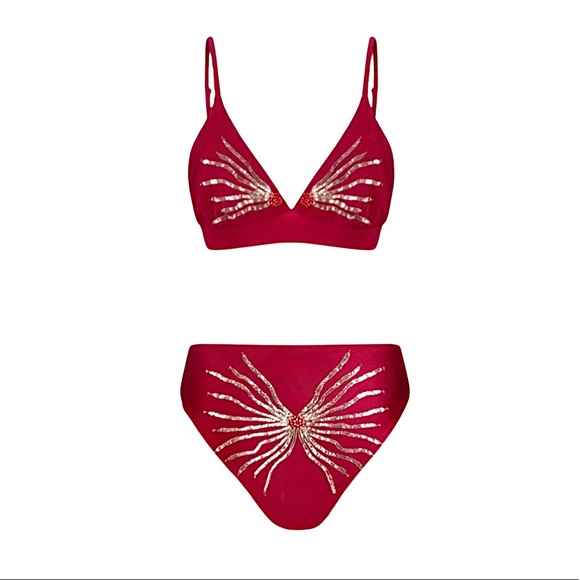 Frankie's Bikinis Other - NWOT Oceanus Red Ursula Bikini Set